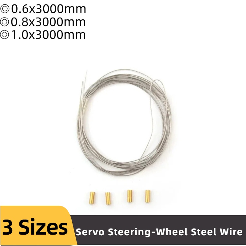Rc Hobby Youtube - 1Set Dia 0.6/0.8/1.0mm Servo Steering-wheel Steel