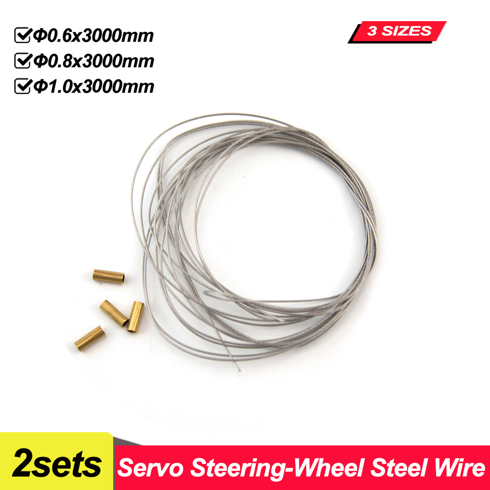 Rc Hobby Youtube - 2Sets Servo Steering-wheel Steel Wire Pull