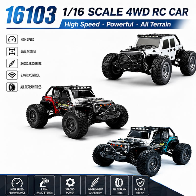 MJX 1/16 2.4G 4WD RC Monster T - đánh giá và giá Rc Hobby Line