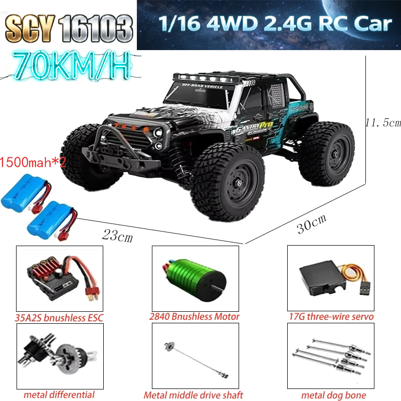 MJX 1/16 2.4G 4WD RC Monster T - đánh giá và giá Rc Hobby Line